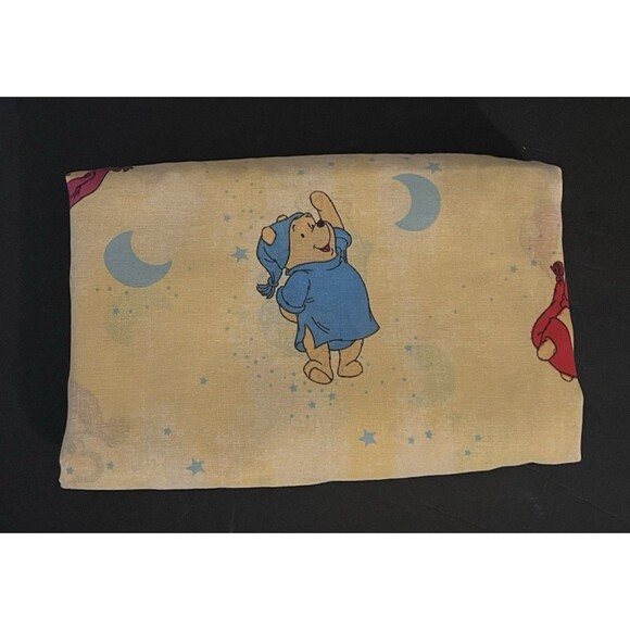 Disney Winnie The Pooh Nighttime Sleepy Pooh Balloon Double Rod Valance 18 x 84 - Picture 2 of 6